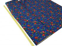 Textillux.sk - produkt Polyesterová látka krojová s malým kvetom šírka 145 cm - 05 malý kvet-modrá