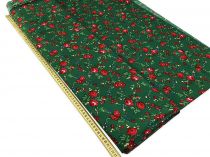 Textillux.sk - produkt Polyesterová látka krojová s malým kvetom šírka 145 cm - 06 malý kvet-zelená