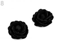 Textillux.sk - produkt Kvet ruže Ø20 mm eko koža - 8 čierna