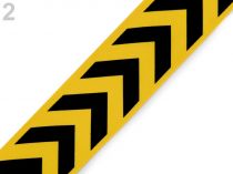 Textillux.sk - produkt Lampas / rypsová stuha šipky šírka 32 mm - 2 žltá čierna
