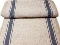 Textillux.sk - produkt Ľanová štóla s modrým pásom v bordúre 50 cm