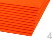Textillux.sk - produkt Látková dekoratívna plsť 20x30 cm - 4 (F60) oranžová refexná