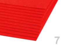 Textillux.sk - produkt Látková dekoratívna plsť 20x30 cm - 7 (F01) červená