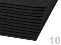 Textillux.sk - produkt Látková dekoratívna plsť 20x30 cm - 10 (F77) čierna