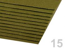 Textillux.sk - produkt Látková dekoratívna plsť 20x30 cm - 15 (F23) zelená olivová