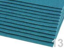 Textillux.sk - produkt Látková dekoratívna plsť 20x30 cm - 13 (F74) modrá tyrkys.
