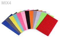 Textillux.sk - produkt Látková dekoratívna plsť s bodkami 20x30 cm