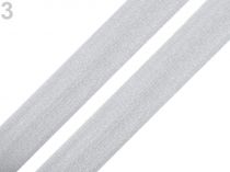 Textillux.sk - produkt Lemovacia guma s leskom šírka 20 mm - 3 šedá svetlá