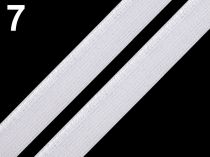 Textillux.sk - produkt Lemovacia guma šírka 11 mm s výpustkom - 7 biela