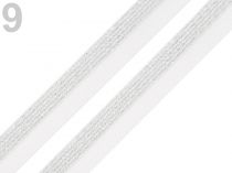 Textillux.sk - produkt Lemovacia guma šírka 17 mm s lurexom - 9 biela strieborná