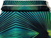 Textillux.sk - produkt Letný polyesterový úplet zelený abstrakt 150 cm