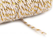 Textillux.sk - produkt Lurexová vianočná šnúra / motúzik Ø1,5 mm