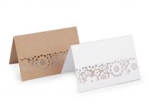 Textillux.sk - produkt Menovka papierová s bordúrou natural, perleťová