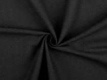 Textillux.sk - produkt Metráž s plátnovou väzbou / imitácia ľanu - 2 (17) čierna
