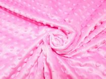 Textillux.sk - produkt Minky s 3D bodkami 150 cm - 7- ružová