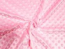 Textillux.sk - produkt Minky s 3D bodkami 150 cm - 18- cukríkovo ružová