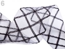 Textillux.sk - produkt Modistická krinolína / stuha jemná šírka 4,5 cm - 6 (CC27) šedá