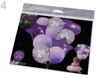 Textillux.sk - produkt Nafukovacie balóniky s konfetami sada - 4 fialová