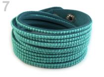 Textillux.sk - produkt Náramok s kamienkami dvojitý - 7 zelená smaragdová