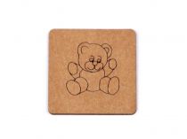 Textillux.sk - produkt Nášivka / štítok z prateľného papiera medveď