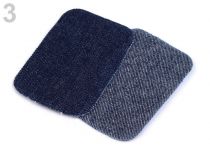 Textillux.sk - produkt Nažehlovacie záplaty rozmer 7,6x4,9 cm riflové - 3 modrá temná