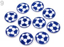 Textillux.sk - produkt Nažehlovačka futbalová lopta - 9 (35 mm) modrá kobaltová