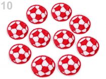 Textillux.sk - produkt Nažehlovačka futbalová lopta - 10 (35 mm) červená