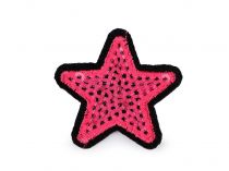 Textillux.sk - produkt Nažehlovačka hviezda s flitrami - 24 pink