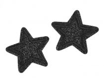 Textillux.sk - produkt Nažehlovačka hviezda s glitrami - 5 čierna