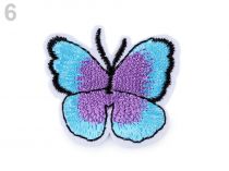 Textillux.sk - produkt Nažehlovačka motýľ - 6 modrá azurová