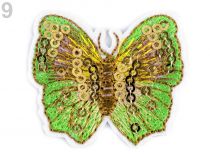 Textillux.sk - produkt Nažehlovačka motýľ s flitrami - 9 zelená sv.