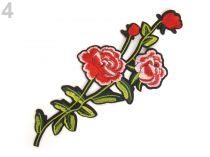 Textillux.sk - produkt Nažehlovačka na rifle kvety / ruže - 4 červená