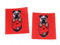 Textillux.sk - produkt Nažehlovačka pes 8x10 cm - 3 červená