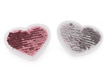 Textillux.sk - produkt Nažehlovačka srdce s obojstrannými flitrami