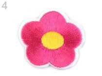 Textillux.sk - produkt Nažehlovačka vyšívaný kvet - 4 malinová