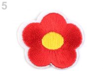 Textillux.sk - produkt Nažehlovačka vyšívaný kvet - 5 červená