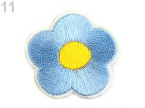 Textillux.sk - produkt Nažehlovačka vyšívaný kvet - 11 modrá ľadová