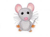 Textillux.sk - produkt Nažehlovačka zvieratá - 4 šedá svetlá myš