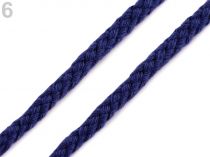 Textillux.sk - produkt Odevná dekoračná šnúra Ø5 - 7 mm - 6 modrá tmavá