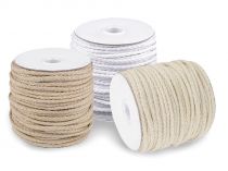Textillux.sk - produkt Odevná šnúra / bavlnená priadza / knot Ø5 mm splietaná