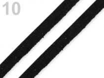 Textillux.sk - produkt Odevná šnúra plochá šírka 10 mm - 10 čierna