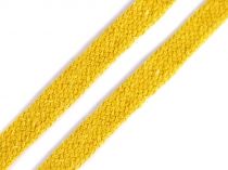 Textillux.sk - produkt Odevná šnúra plochá šírka 10 mm - 15 žltá svetlá