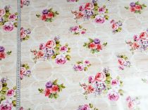 Textillux.sk - produkt Okrúhle PVC obrusy do interiéru a záhrady priemer 140 cm - 191 ikebanky kvetov na ornamente