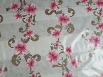 Textillux.sk - produkt Okrúhle PVC obrusy do interiéru a záhrady priemer 140 cm - 205 ružová ľalia