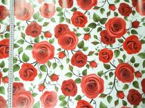 Textillux.sk - produkt Okrúhle PVC obrusy do interiéru a záhrady priemer 140 cm - 241 červené ruže 