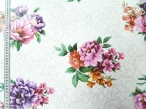 Textillux.sk - produkt Okrúhle PVC obrusy do interiéru a záhrady priemer 140 cm - 333 farebná kytica na ornamente
