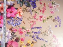 Textillux.sk - produkt Okrúhle PVC obrusy do interiéru a záhrady priemer 140 cm - 344 pestré maľované kvety