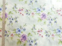 Textillux.sk - produkt Okrúhle PVC obrusy do interiéru a záhrady priemer 140 cm - 402 modré a fialové ruže