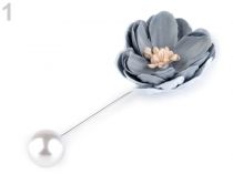 Ozdobný špendlík kvet a perla
