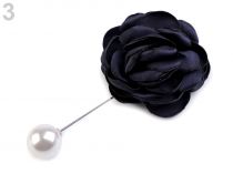 Ozdobný špendlík ruža a perla